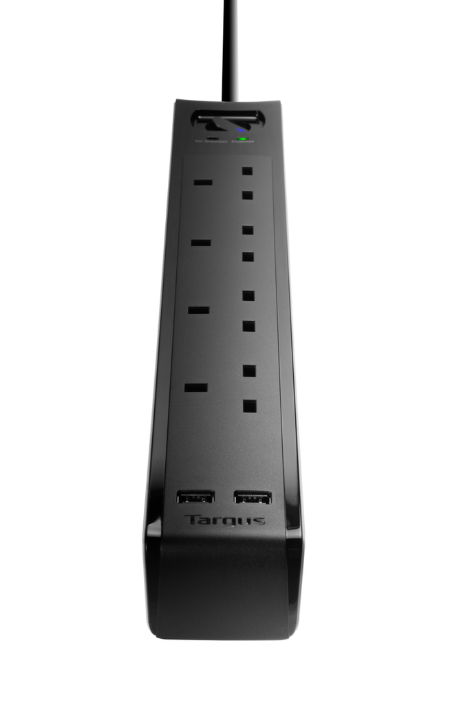 Targus 4位防雷拖板 連兩個智能USB插口 APS10AP-50