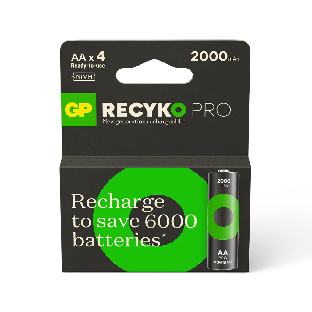 RECYKO PRO 綠再專業充 AA 2000mAh充電池 (4粒裝)