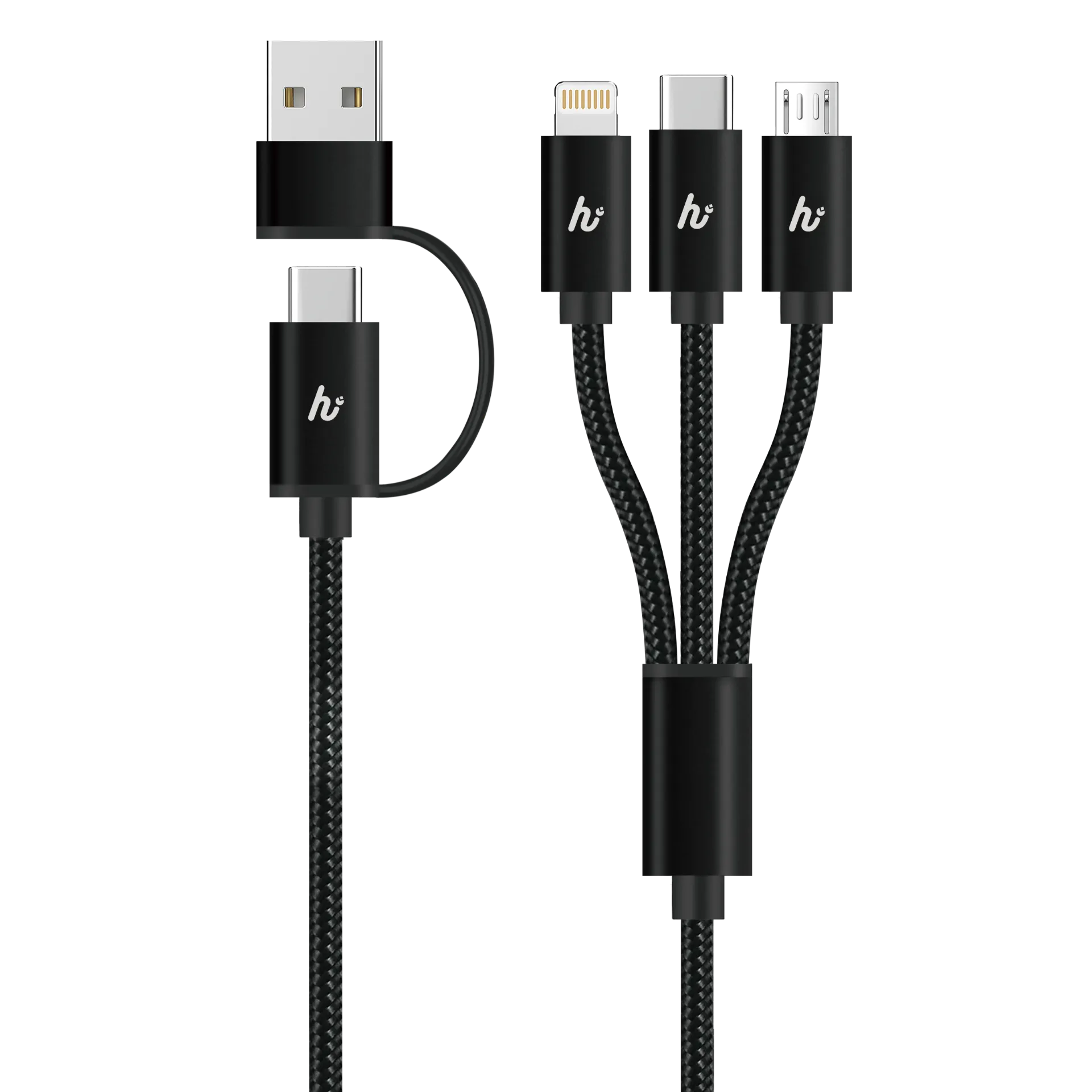 [81031] Hedonic - 120cm PD 3.0 65W 2 to 3 Cable Black